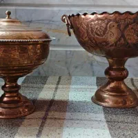 ظروف مسی وزن سنگین نو سماور ذغالی نو|ظروف پختوپز|تهران, کیانشهر|دیوار