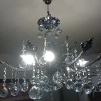 لوستر کریستالی هشت شاخه|لوستر و چراغ آویز|سهند, |دیوار