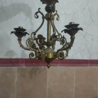 فروش ۳ عدد لوستر برنجی و حبابی