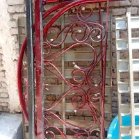 تخت فلزی فرفوژه دو نفره با تشک|تشک تختخواب|شوش, |دیوار