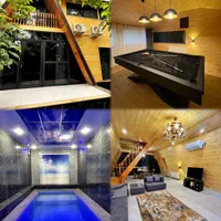 کلبه سوییسی استخر دار با بیلیارد (مستقیم از مالک)