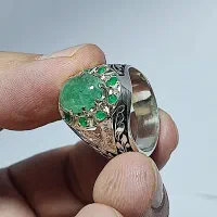 انگشتر کلکسیونی زمرد طبیعی زامبیا|جواهرات|تهران, ائمه اطهار|دیوار