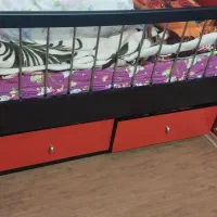 تخت نوجوان با کشو و کمد و میز تلویزیون با کشو