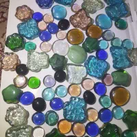 سنگ شیشه ایی طرح و رنگ های مختلف
