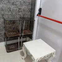 میز عسلی شیشه ای ۴عدد