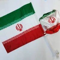 پرچم ایران ساتن ماشینی با کلاه ایران