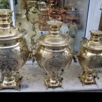 سماور گازی برنزی ۸۰لیتری تمام برنج