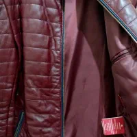 کاپشن چرم نوین چرم نو رنگ زرشکی 2XL|لباس|تهران, حسین‌آباد|دیوار