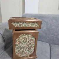 سطل زباله و جا دستمال کاغذی صنایع دستی شهر یزد