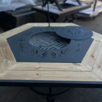 میز اتشدان شش ضلعی دو حالته گازی هیزمی|بخاری، هیتر، شومینه|تهران, صفا|دیوار