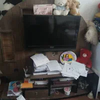 زیر تلویزیونی چوبی