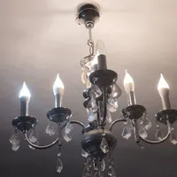 لوستر نقره ای رنگ|لوستر و چراغ آویز|اردبیل, |دیوار