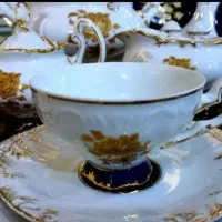 سرویس  چینی گل برجسته ۱۸ نفره