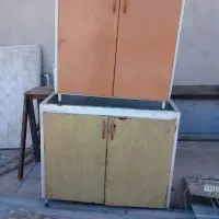 کابینت فلزی و سینک ظرفشویی