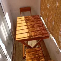 میز و صندلی چوبی تاشو