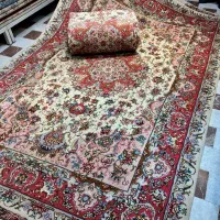 فرش دستباف جفت ۶ متری تبریز خطیبی گلابریشم دستبافت|فرش|تهران, مولوی|دیوار