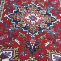 یک جفت فرش دست بافت هریس اندازه قالیچه تازه برش