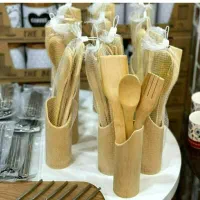 کفگیرهای چوبی بامبو اک|ظروف پخت‌وپز|قم, شهرک فاطمیه|دیوار