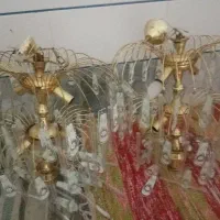 یک جفت لوستر|لوستر و چراغ آویز|ساوه, |دیوار