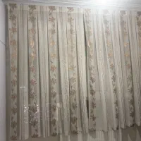 پرده کتان وحریر در حد نو