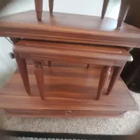 میز جلو مبلی وسه عدد گل میز|مبلمان خانگی و میز عسلی|لار, |دیوار