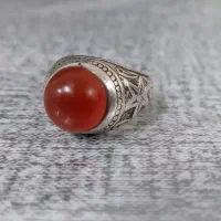 انگشتر عقیق و فیروزه