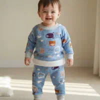 بلوز و شلوار تو کرکی وارداتی|کفش و لباس بچه|تهران, بهداشت|دیوار