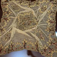 رومیزی کارشده هندی سایز بزرگ نو