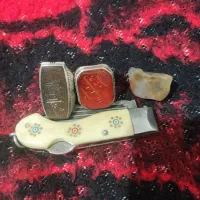 دوعدد انگشتر فاخر خطی کهنه استاد مراد