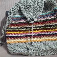 کوله‌پشتی مکرومه|کیف، کفش، کمربند|اصفهان, شیخ اشراق|دیوار