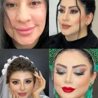 میکاپ و شنیون فقط هزینه مواد