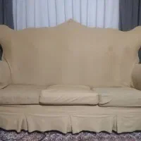 مبل 9 نفره کلاسیک به همراه جلومبلی وعسلی ورویه|مبلمان خانگی و میز عسلی|قزوین, |دیوار