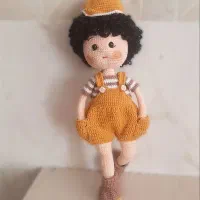 عروسک دست بافت پسر