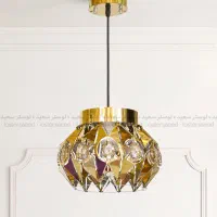 لوستر مدرن اویز اشپزخانه و اتاق خواب استیل تک شعله
