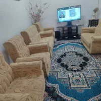 فروش مبل هفت نفره کاملا سالم به خاطر تغییر دکور|مبلمان خانگی و میز عسلی|رشت, سلیمانداراب|دیوار