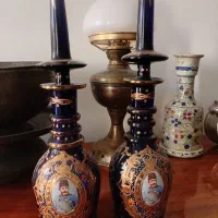 یک جفت تنگ کله شاخدار قاجاری آنتیک|کلکسیون اشیاء عتیقه|تهران, فردوسی|دیوار