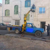 جرثقیل نیسانی با سبد