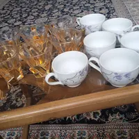 فنجان چینی با استکان مارک|ظروف سرو و پذیرایی|کرمانشاه, |دیوار