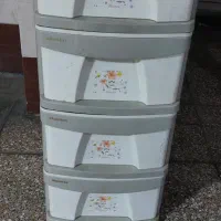 دراور ۴ کشو پلاستیکی ومیز آهنی آکواریوم