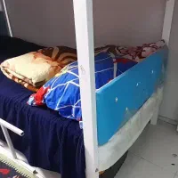 تخت دو طبقه با تاج پای تیج لوکس بارنگ خاص|تخت و سرویس خواب|تهران, شهرک پاسداران|دیوار