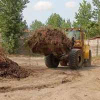 انجام کار با لودر و کامیون کمپرسی