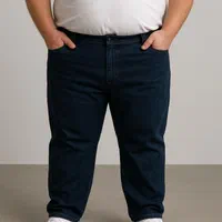 شلوار لی سایز بزرگ رگولار ۵۴ تا ۶۴ پنبه ترک