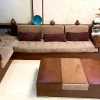 مبل ال باکس‌دار + میز جلو مبلی