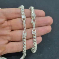 ست زنجیر و دستبند نقره مردانه ایتالیایی مدل فرانکو|جواهرات|تهران, گیشا|دیوار