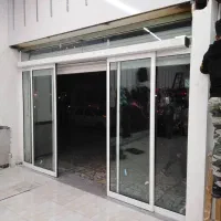 درب شیشه اتوماتیک فروشگاه با اپراتور دانکر،اچیلان