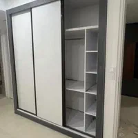 کابینت دو پله ام دی اف ساده هایگلاس کمد دیواری|مصالح و تجهیزات ساختمان|پاکدشت, |دیوار