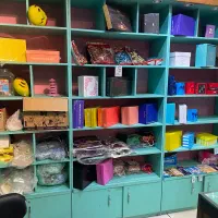 سه عدد دکور ویترینی شلفی با هالوژن