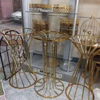 میز عسلی کنار سالنی تولد بلند تشریفاتی فلزی خاطره