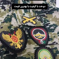 اتیکت گلدوزی لباس و پوتین نظامی سربازی آرم و علائم