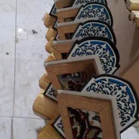 تندیس فرش حرم پایه چوبی رومیزی|مجسمه، تندیس، ماکت|مشهد, حضرت حجت|دیوار